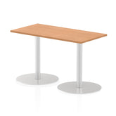 Dynamic Italia 1200 x 600mm Poseur Rectangular Table Oak Top 725mm High Leg ITL0236 DD